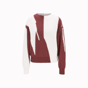 block sweater in cotton