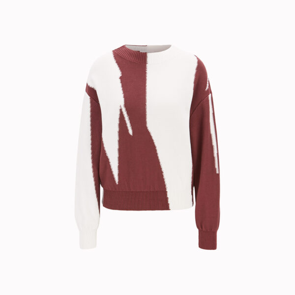 block sweater in cotton